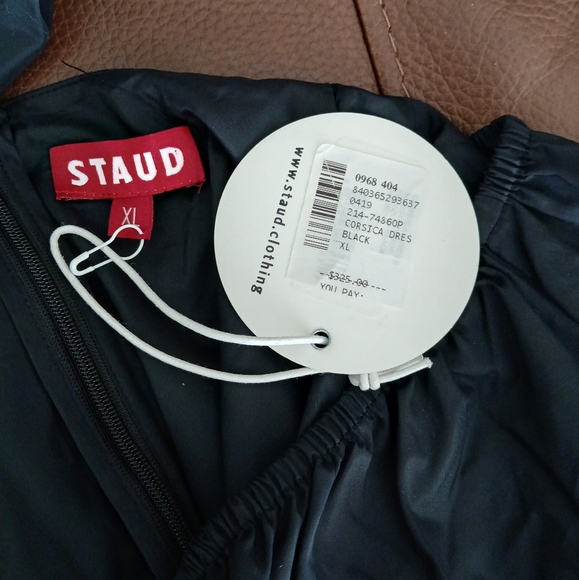 NWT STAUD Corsica Plunging Tiered Maxi Dress - Picture 10 of 11